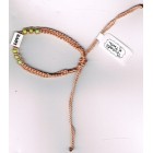 Threaded Bracelet With Love bead - Coffee